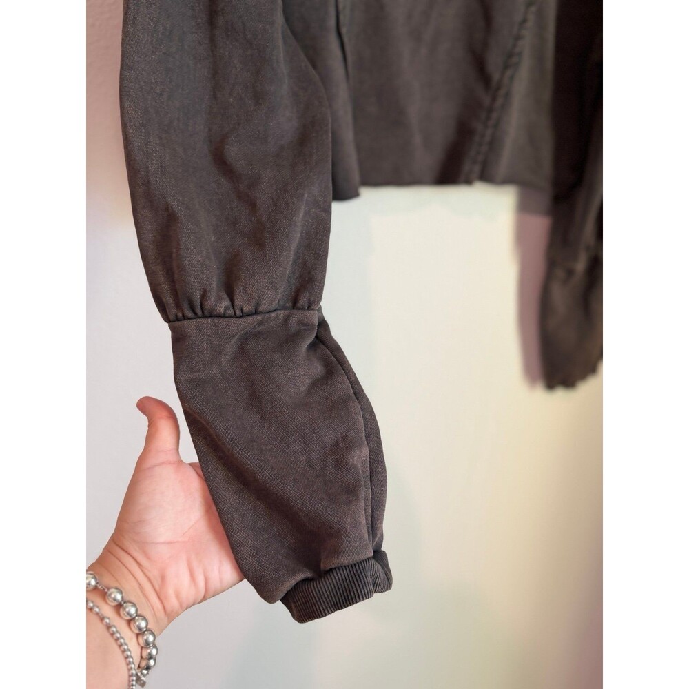Out from Under by Urban Outfitters Vera Cropped 1/4 Zip Pullover Size Large - Picture 5 of 9